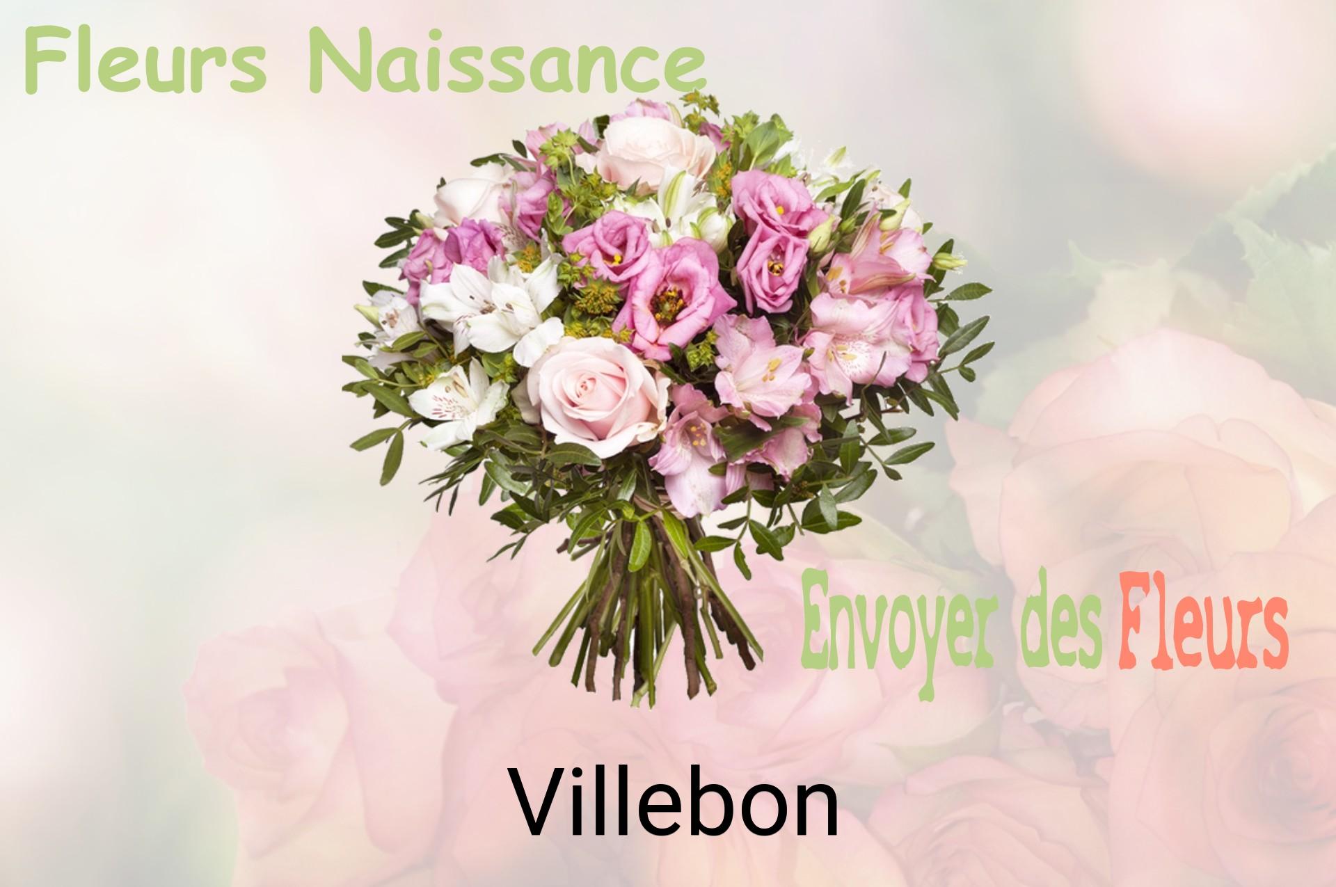 Bouquet de fleurs de naissance livré à Villebon