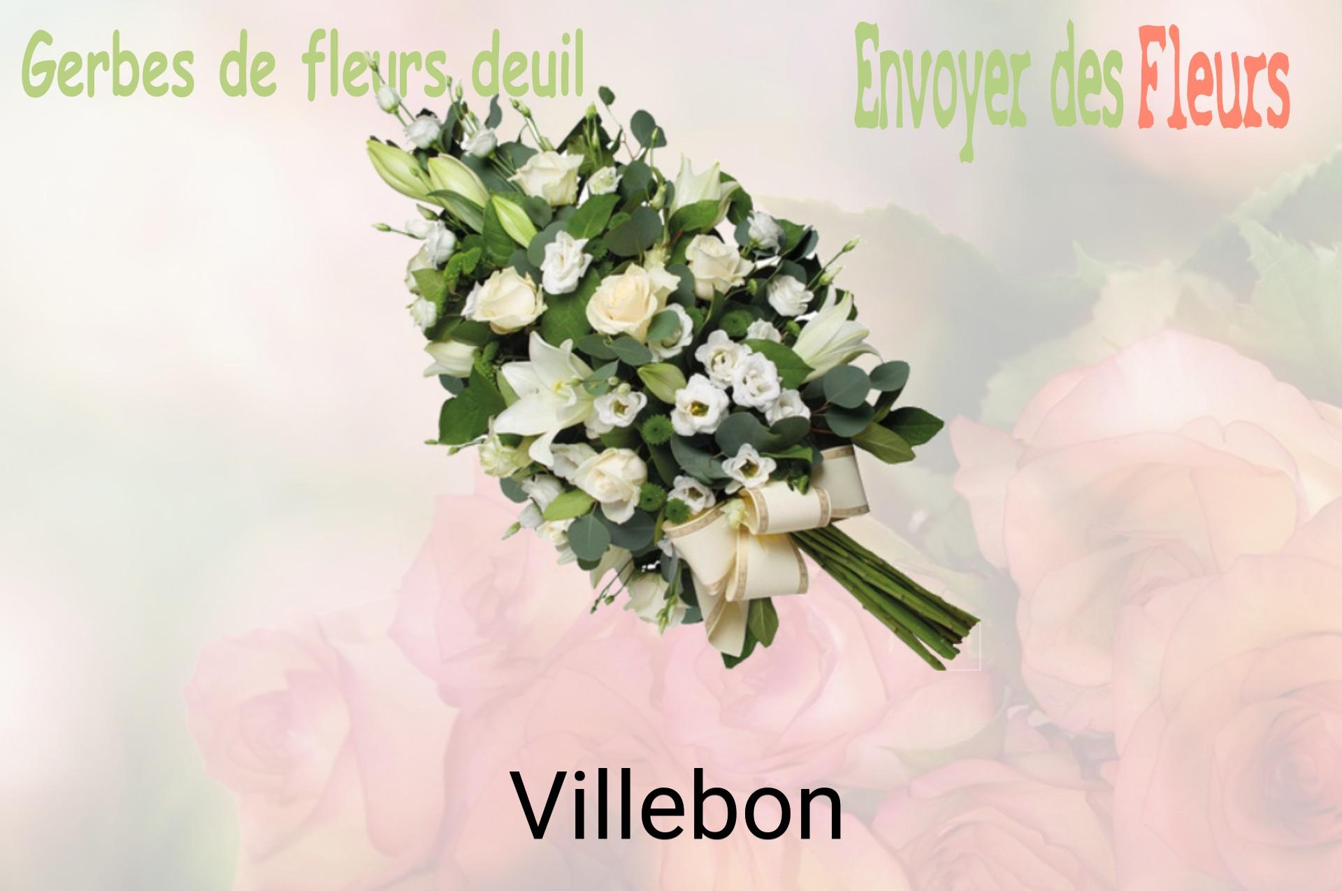Gerbe de fleurs de deuil livrée à Villebon